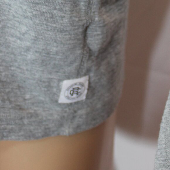 Reigning Champ long sleeve T-shirt 1x1 slub rib cotton gray Man size Large - Picture 3 of 8